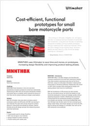 Cost-efficient, functional prototypes for small bore motorcycle parts