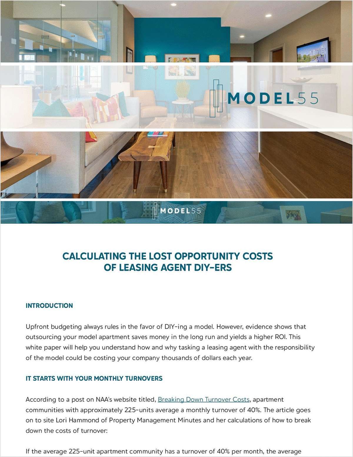 CALCULATING THE LOST OPPORTUNITY COSTS  OF LEASING AGENT DIY-ERS