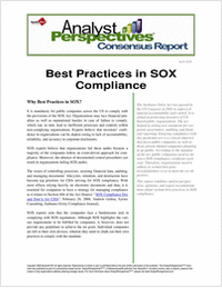 Best Practices in SOX Compliance