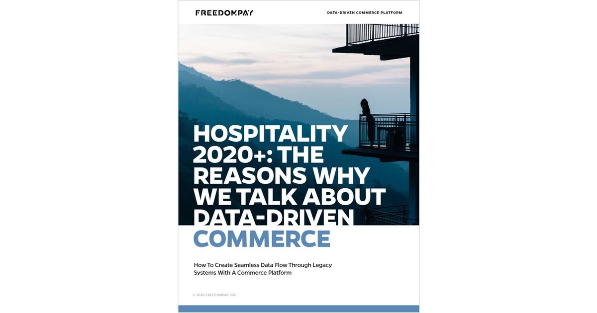 Hospitality 2020+ The Reasons Why We Talk About Data-Driven Commerce Free  White Paper