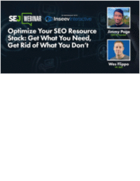 Optimizing Your SEO Tech & Human Resource Stack for 2021