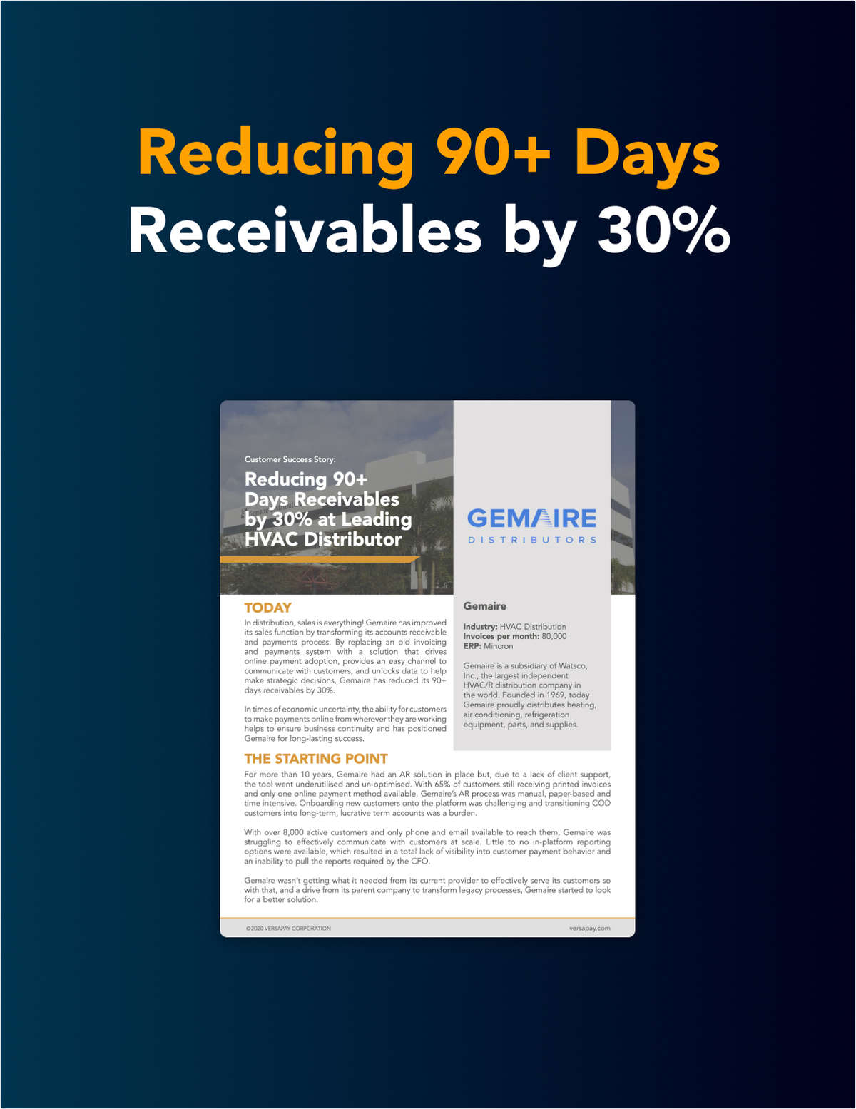 How this HVAC distributor reduced 90+ Days Receivables by 30%
