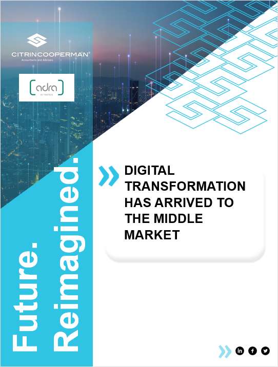 DIGITAL TRANSFORMATION HAS ARRIVED TO THE MIDDLE MARKET