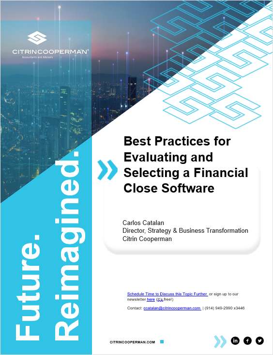 Best Practices for Evaluating and Selecting a Financial Close Software