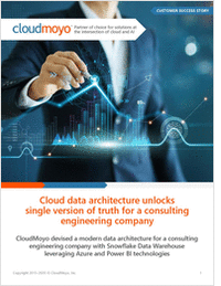 Cloud data architecture unlocks a single version of truth for a consulting engineering company