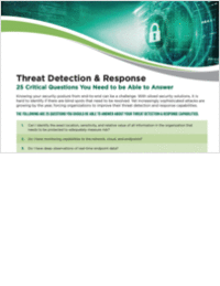 Threat Detection & Response: 25 Critical Questions You Need to be Able to Answer