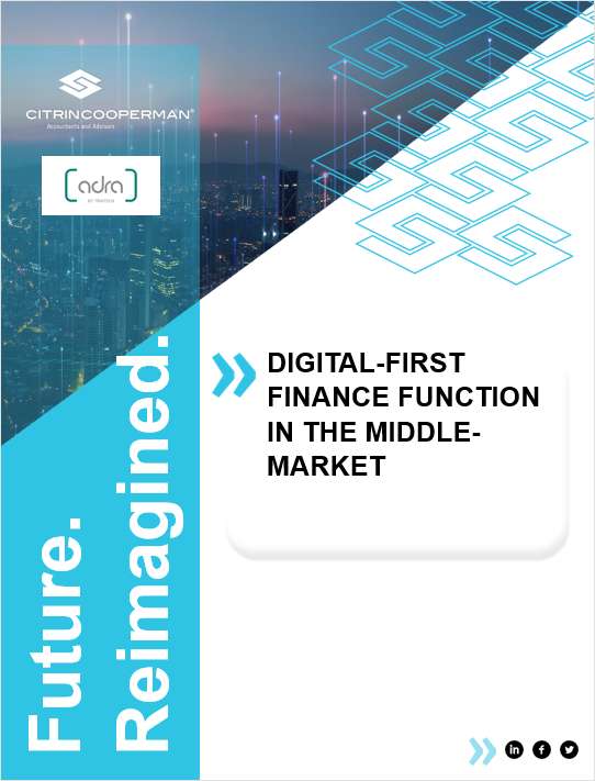 DIGITAL-FIRST FINANCE FUNCTION IN THE MIDDLE-MARKET