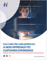 Low-code, No-code platforms: A New approach to Customer Experience
