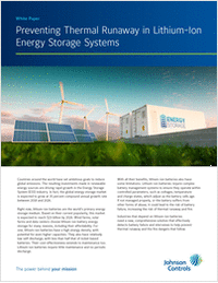Addressing Thermal Runaway in Lithium-Ion Energy Storage Systems