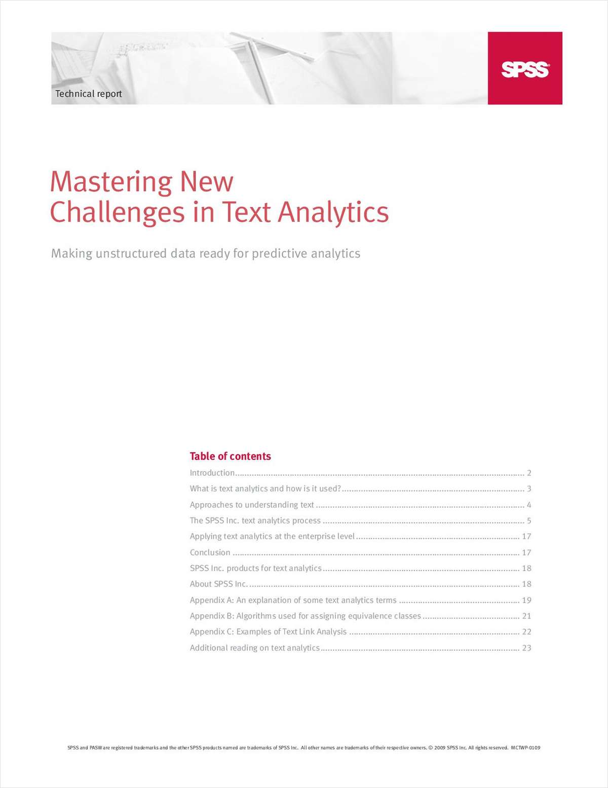 Mastering New Challenges in Text Analytics
