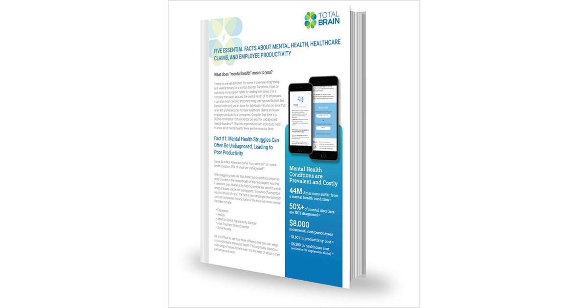 Five Facts about Mental Health, Healthcare Claims, and Employee Productivity