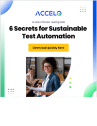 6 secrets for a sustainable test automation