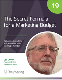 The Secret Formula for a Marketing Budget