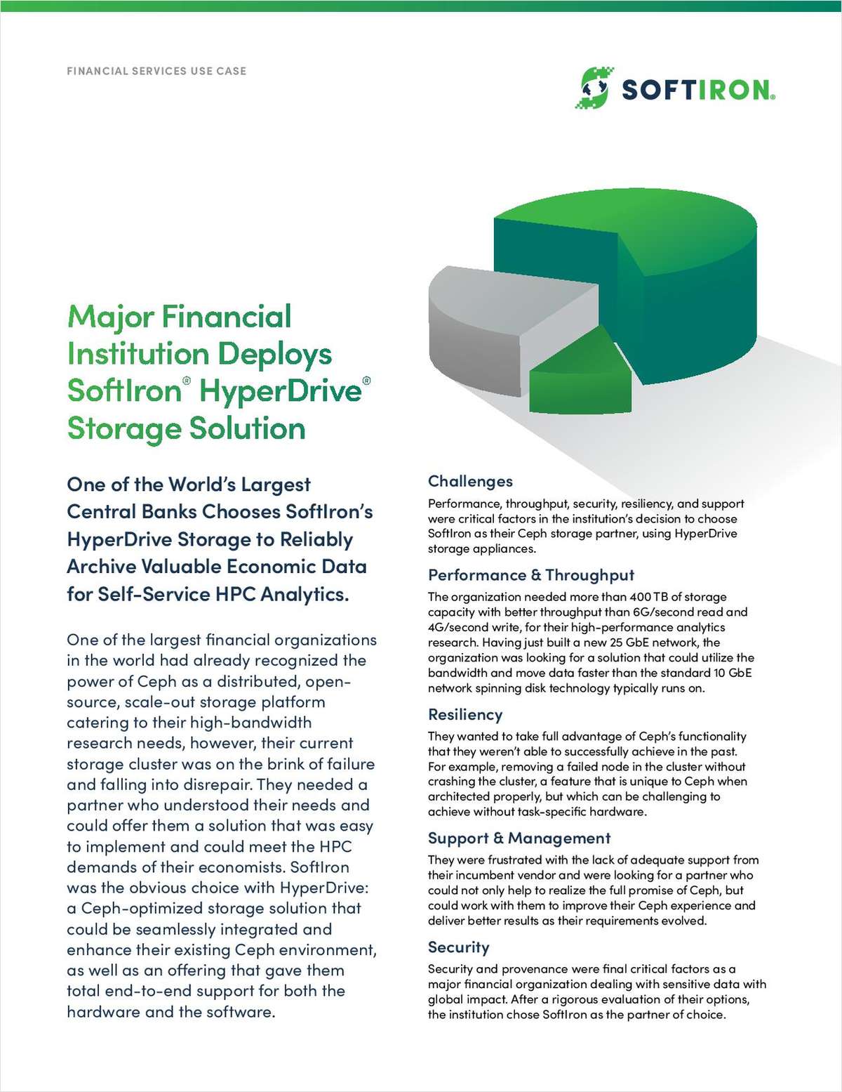 SoftIron for Financial Services