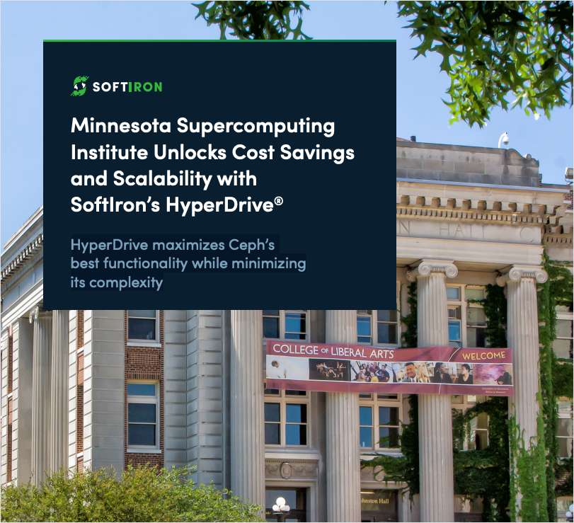 Minnesota Supercomputing Institute Unlocks Cost Savings and Scalability with SoftIron's HyperDrive®.