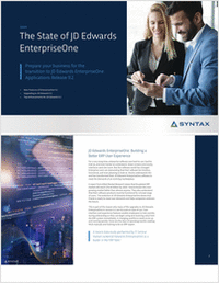 The State of JD Edwards EnterpriseOne: Building a Better ERP User Experience