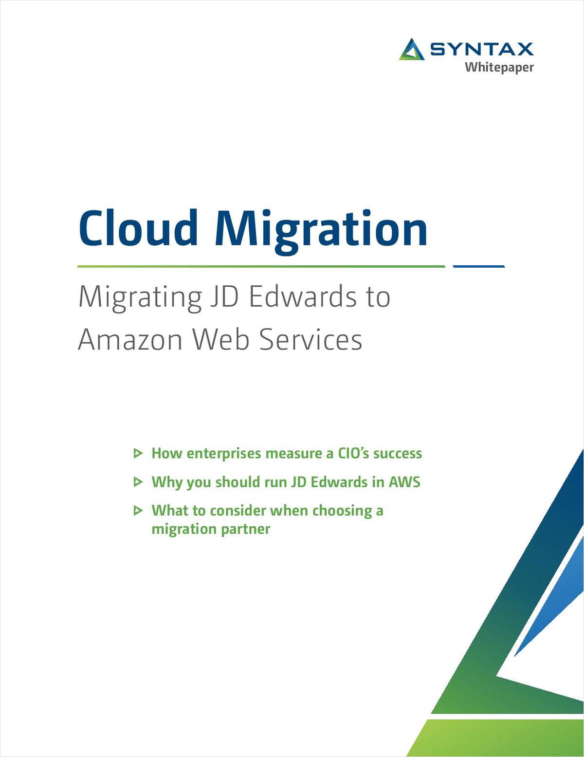 Cloud Migration: Migrating JD Edwards to Amazon Web Services