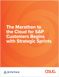 The Marathon to the Cloud for SAP Customers Begins with Strategic Sprints