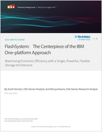 FlashSystem: The Centerpiece of the IBM One-platform Approach