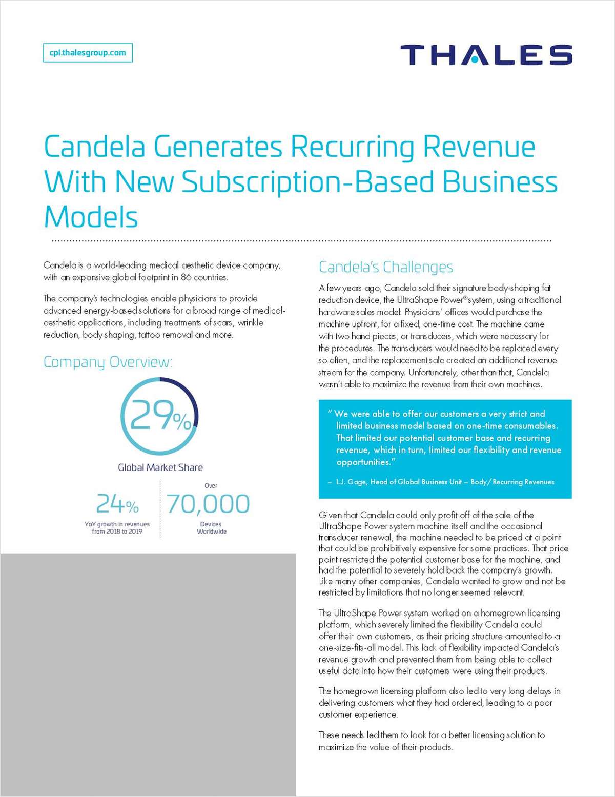 Medical aesthetic device company Candela generates recurring revenue with new subscription-based business models