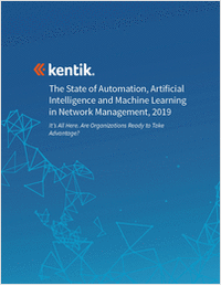 The State of Automation, Artificial Intelligence and Machine Learning in Network Management