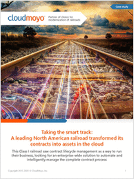 Taking the Smart Track: A Leading North American Railroad Transformed Its Contracts Into Assets in the Cloud