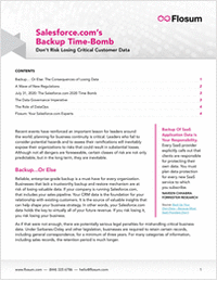 Salesforce.com's Data Backup Time-Bomb