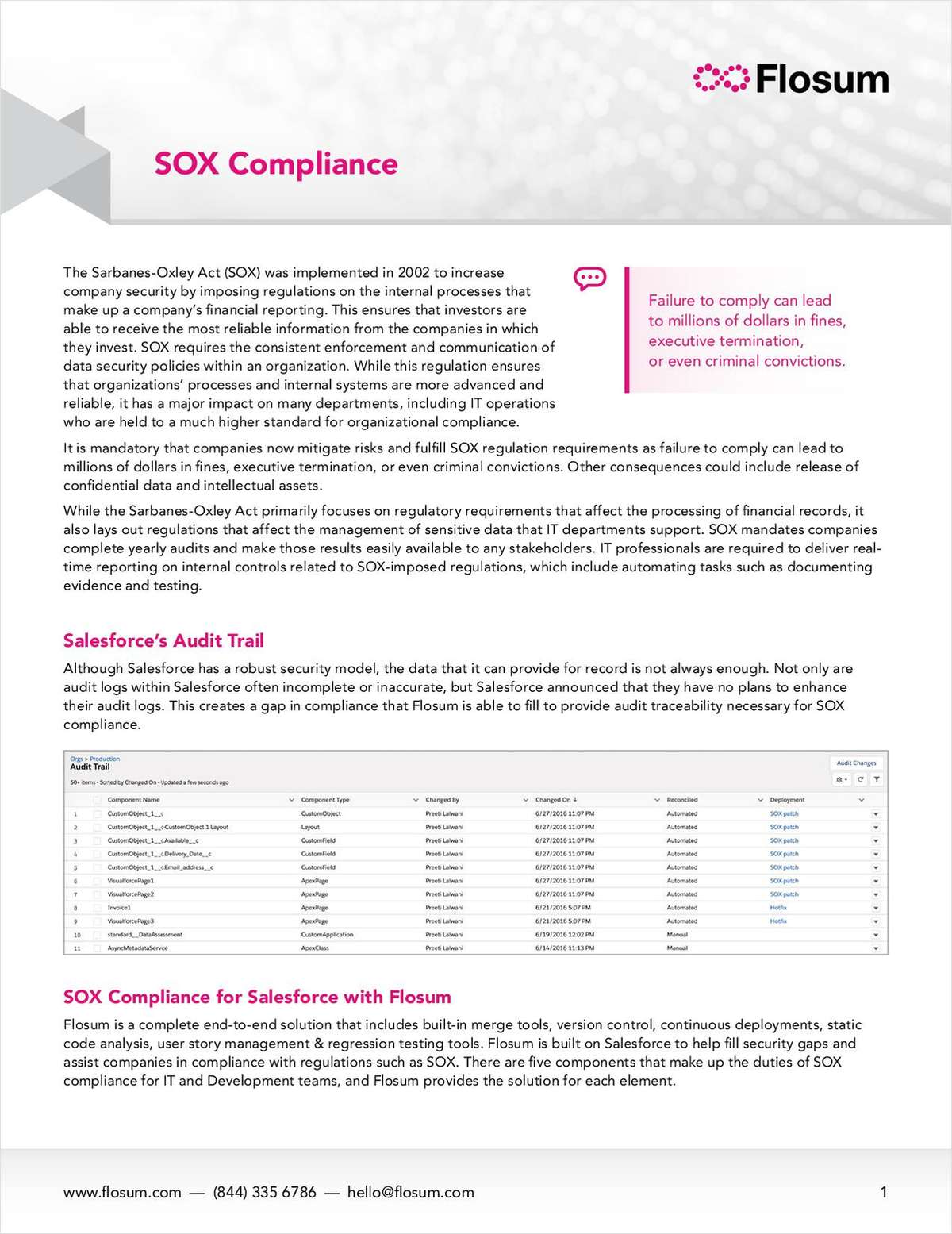 Compliance in Release Management and Data Management