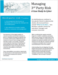 Managing 3rd Party Risk For Retail Business Operations