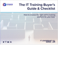 The IT Training Buyer's Guide & Checklist