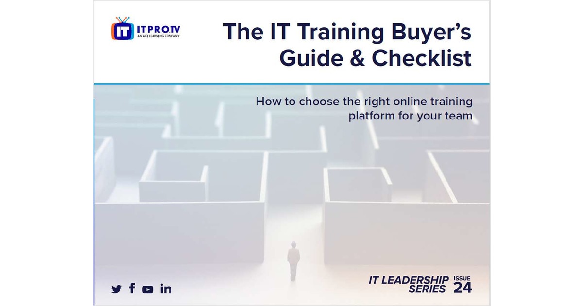 The IT Training Buyer's Guide & Checklist
