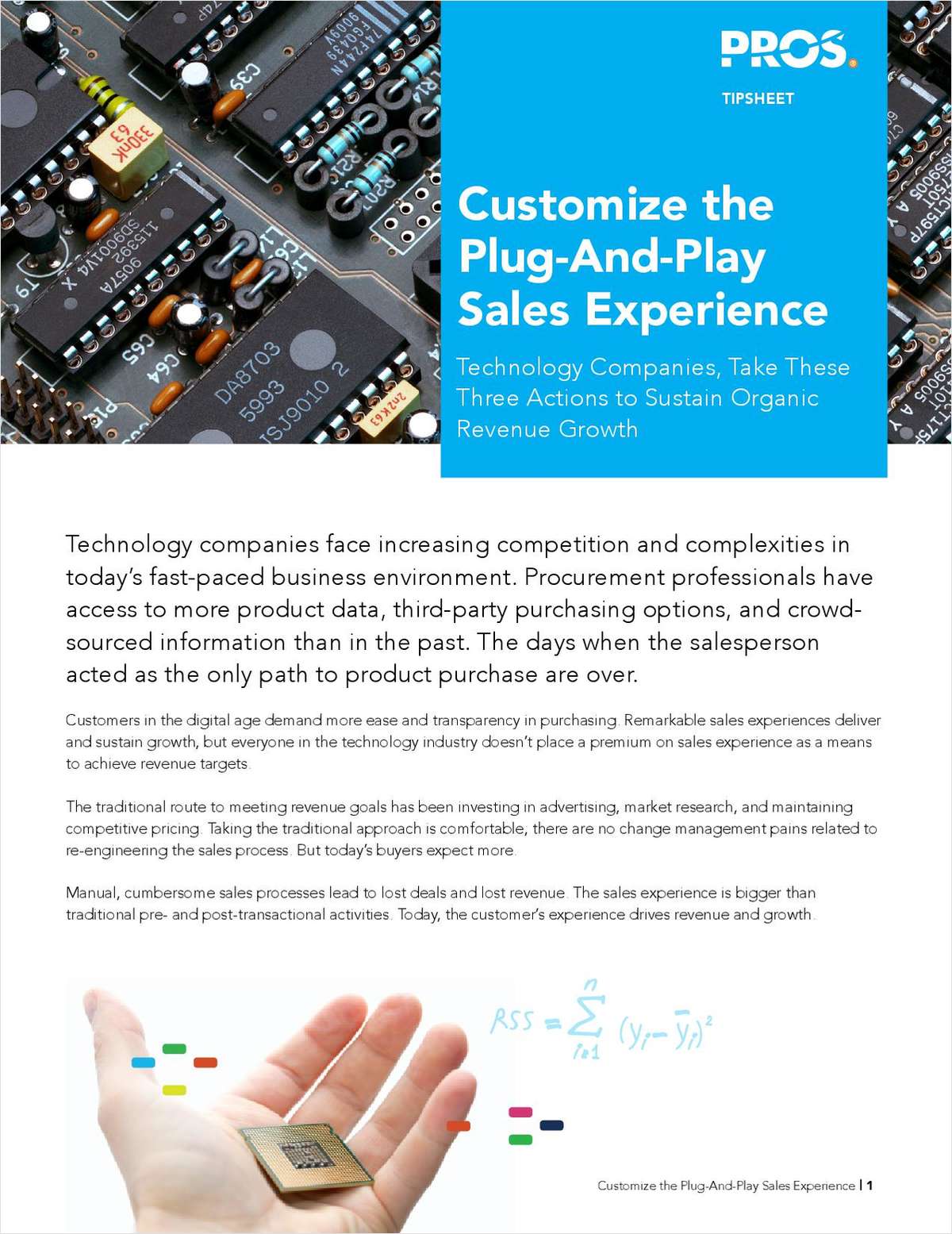 Customize The Plug-And-Play Sales Experience Technology Companies, Take These Three Actions to Sustain Organic Revenue Growth