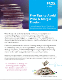 5 Tips to Avoid Price & Margin Erosion