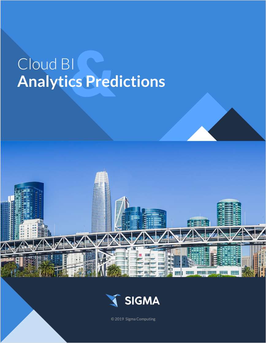 2019 Cloud BI & Analytics Predictions
