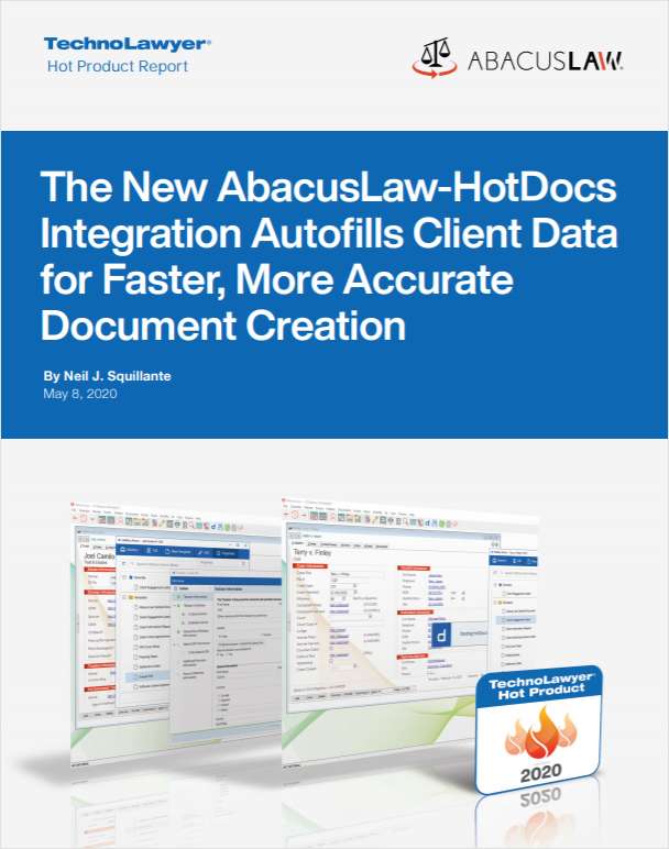 The New AbacusLaw-HotDocs Integration Autofills Client Data for Faster, More Accurate Document Creation