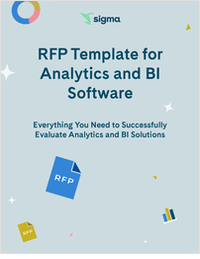 RFP Template for Analytics and BI Software