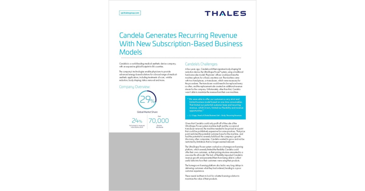 Generate New Recurring Revenue with Subscription-Based Models like Candela