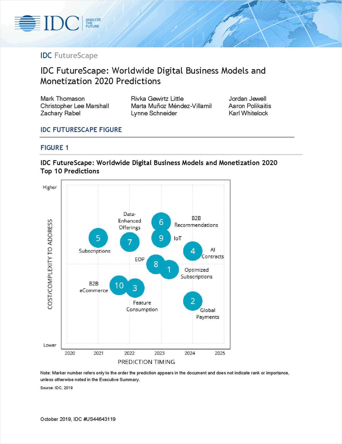 Worldwide Digital Business Models and Monetization 2020 Predictions