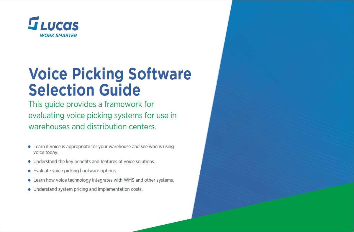 Voice Picking Software Selection Guide