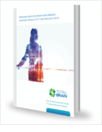Improving Employee Brain Performance Increases Productivity and Reduces Costs