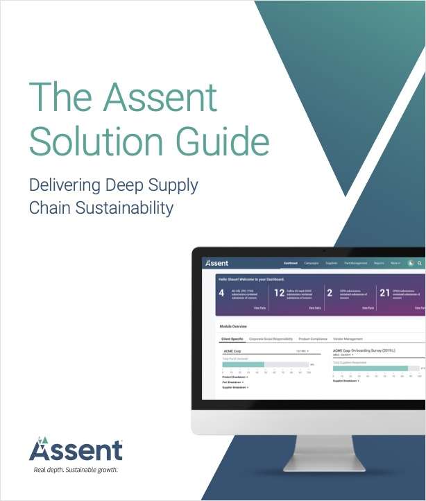 The Assent Solution Guide: Delivering Deep Supply Chain Sustainability