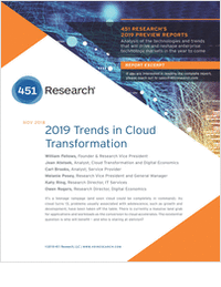 451 Research: 2019 Trends in Cloud Transformation