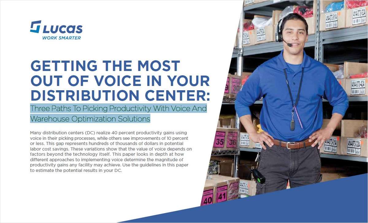 Three Paths To Picking Productivity With Voice And Warehouse Optimization Solutions