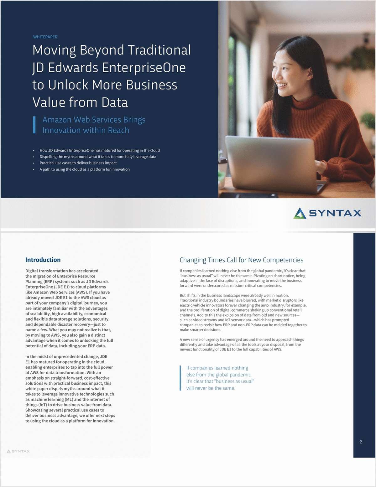 Moving Beyond Traditional JD Edwards EnterpriseOne to Unlock More Business Value from Data