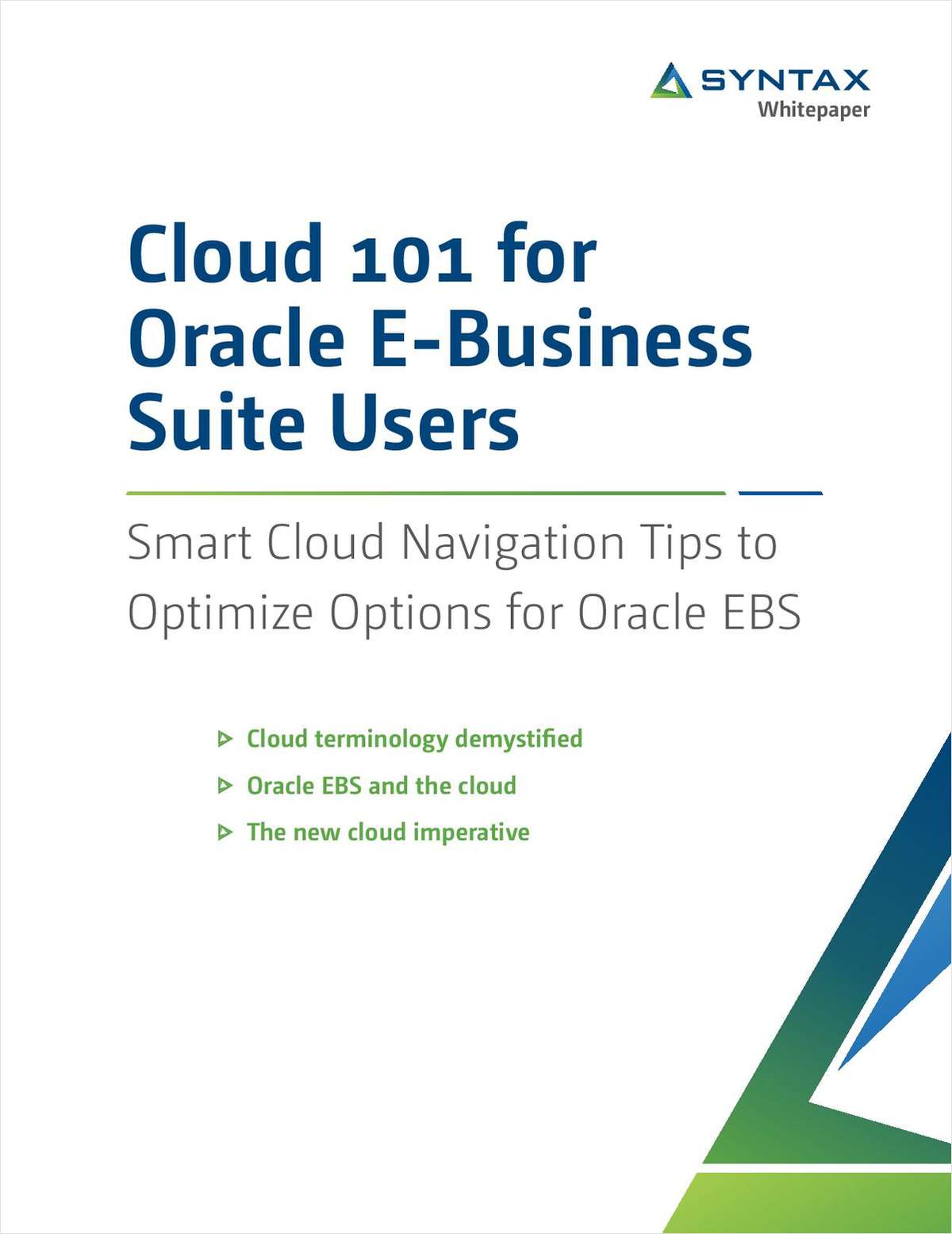 Cloud 101 for Oracle E-Business Suite Users