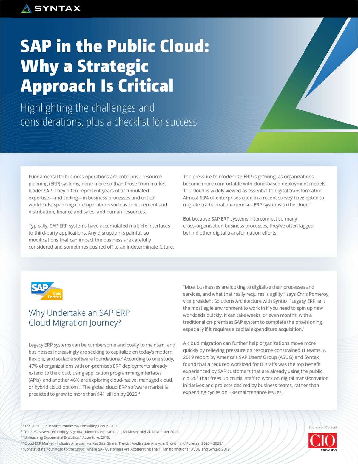 SAP in the Public Cloud: Why a Strategic Approach is Critical