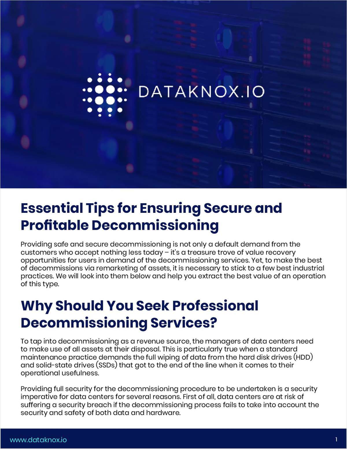 Essential Tips for Ensuring Secure and Profitable Decommissioning