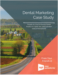 Growth of a Fee For Service Dental Practice in a Quiet, Lazy, Semi-Suburban Town in Pennsylvania