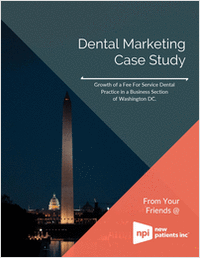 Growth of a Fee For Service Dental Practice in a Business Section of Washington DC