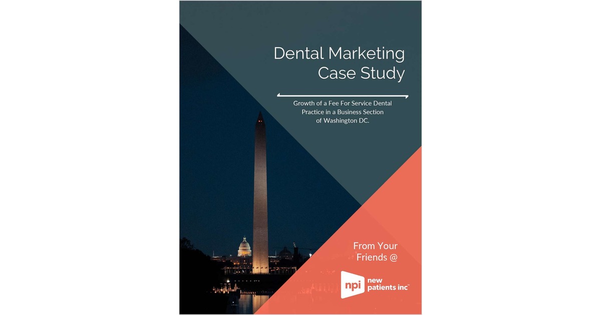 Growth of a Fee For Service Dental Practice in a Business Section of Washington DC